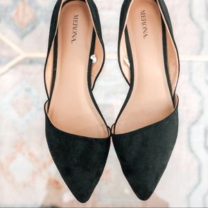 Merona Black Suede Flats